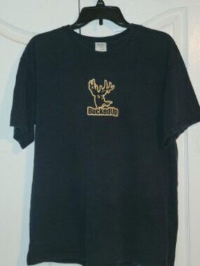 Bucked Up Graphic T-Shirt Men’s Large Gildan Tee Gym Fitness